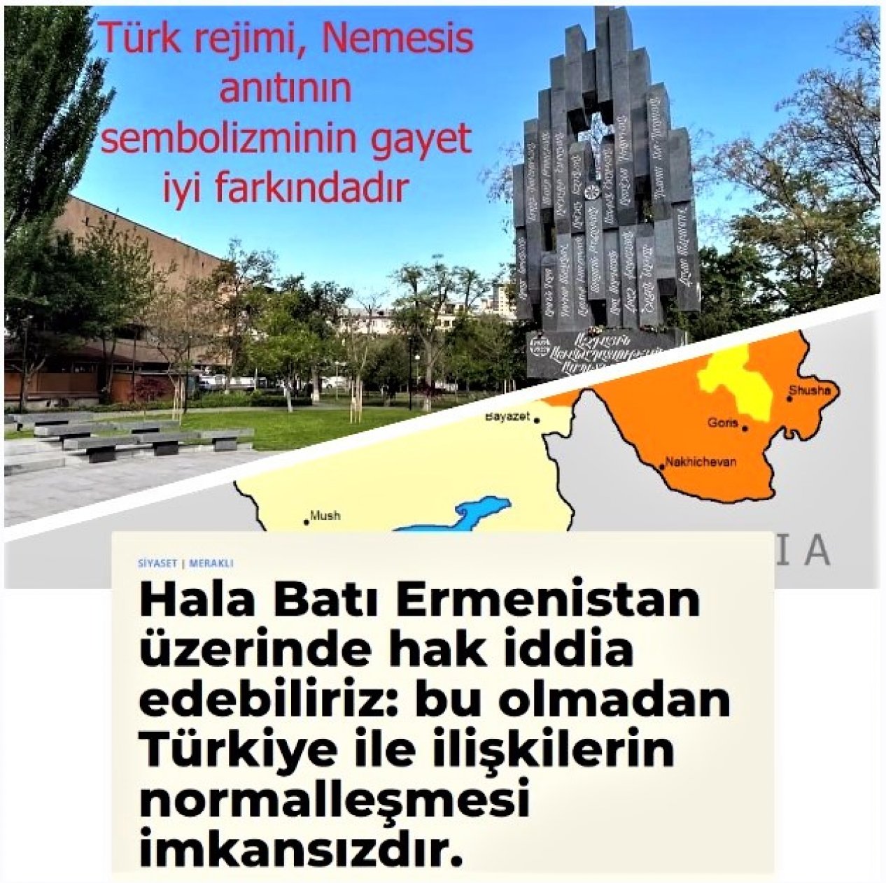 Genci, yaşlısı Türk’e düşman olduğunu söyleyen Ermeniler barışa hazırlar mı?!