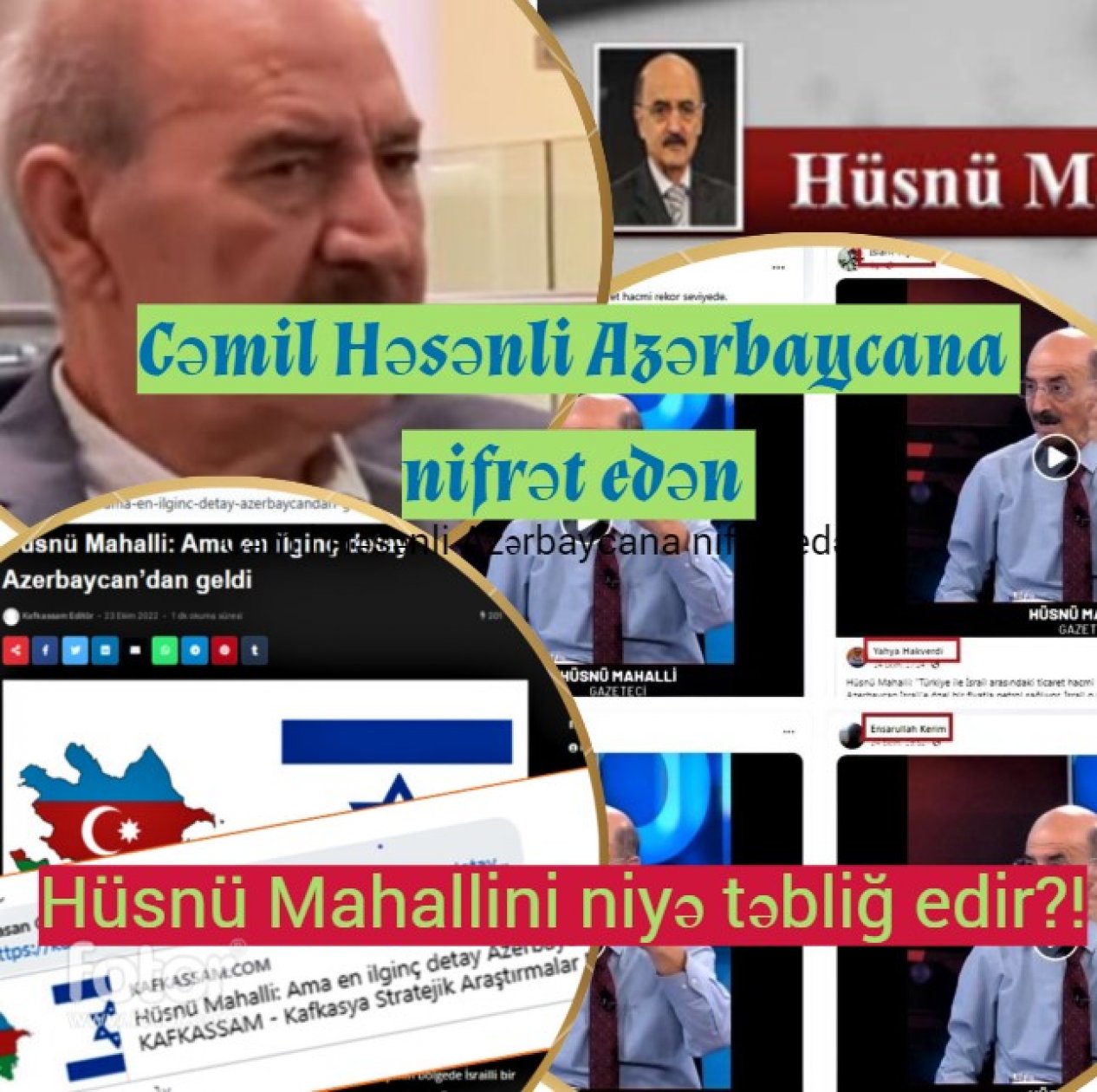 Cəmil Həsənli Azərbaycana nifrət edən Hüsnü Mahallini niyə təbliğ edir?!