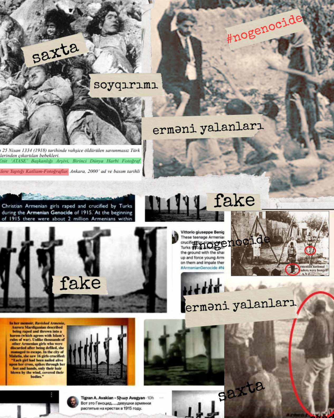 Ermeni lobisinin sözde soykırımla ilgili bir hayli sahte fotoğrafını ve bilgileri manipüle etmesini tespit ettik