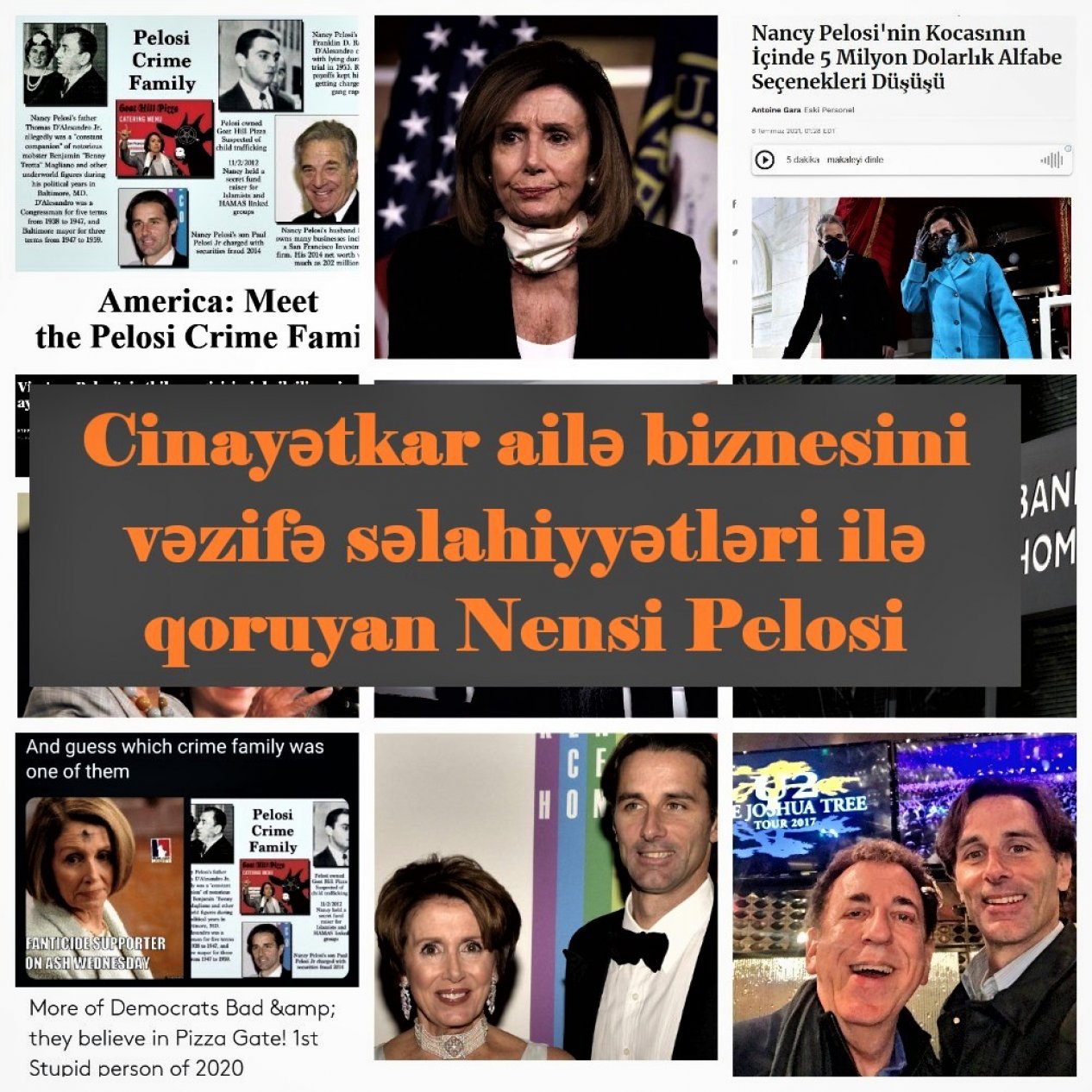 Cinayətkar ailə biznesini vəzifə səlahiyyətləri ilə qoruyan Nensi Pelosi