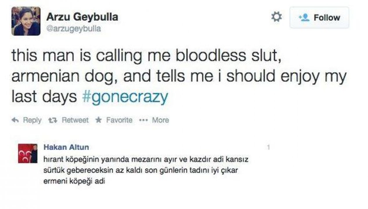 Arzu Geybullayeva neden Türkiye'ye ve Azerbaycan'a kin kusuyor?!