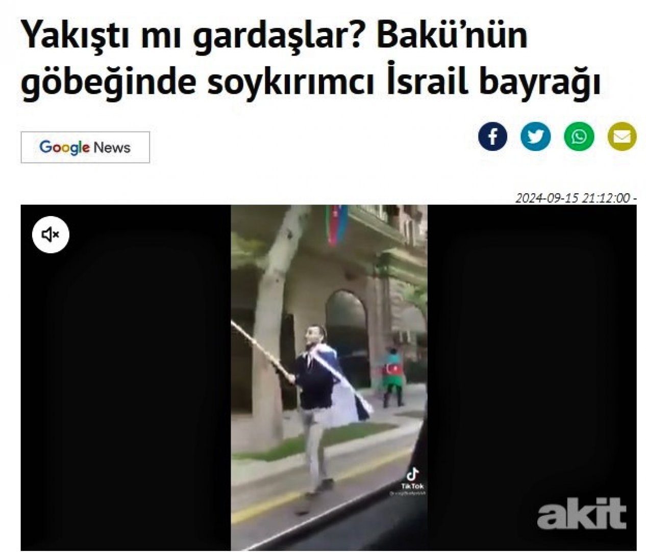 Dezenformasyon yaymak yakışıyor mu, Yeni Akit??