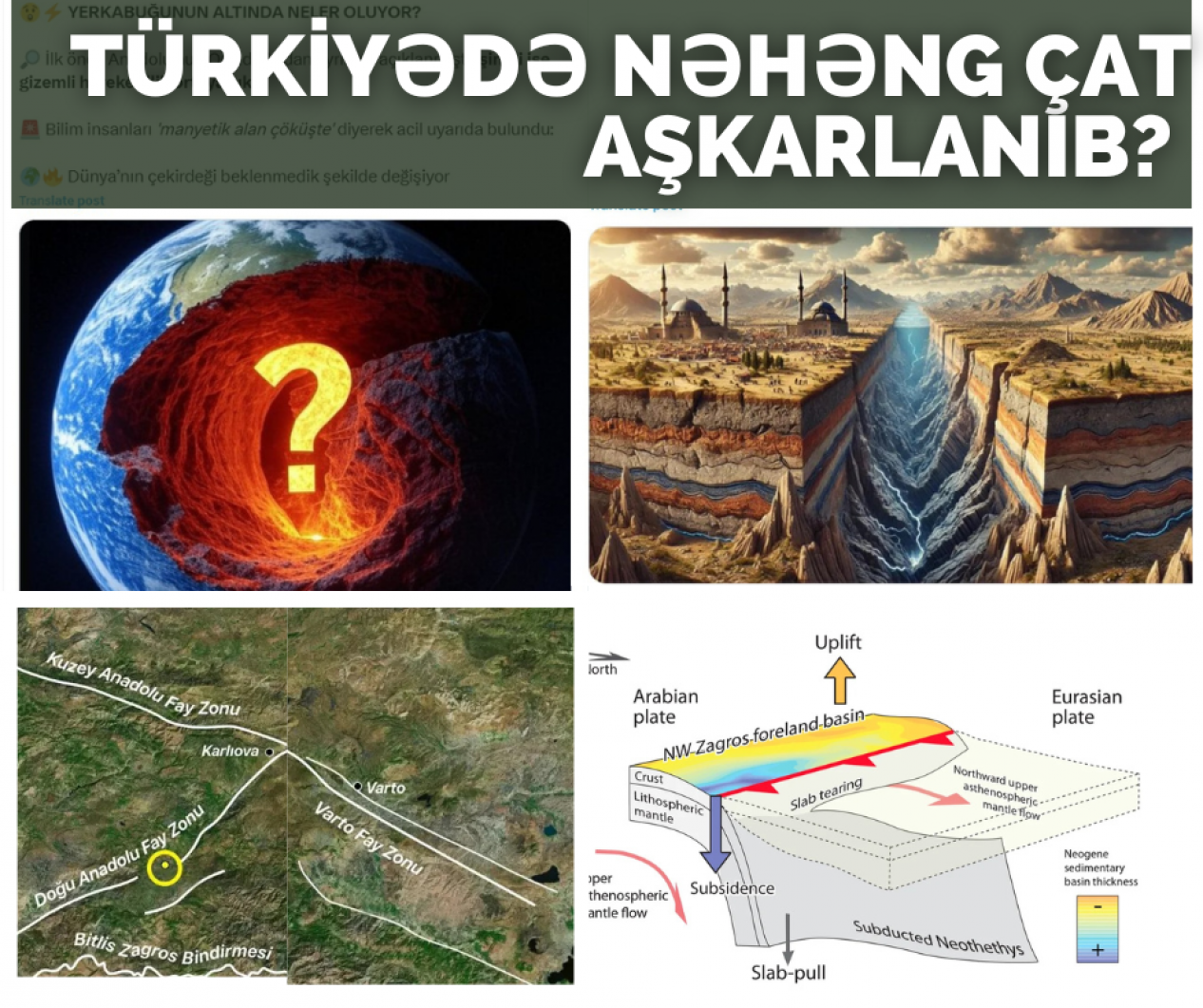 Türkiyənin altında nəhəng çat aşkarlanıb?