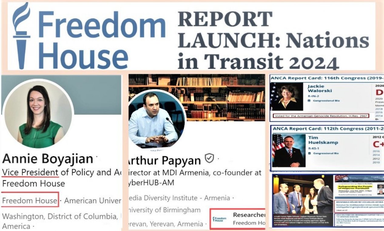 “Freedom House”un hesabatının Azərbaycanla bağlı hissəsində erməni izi