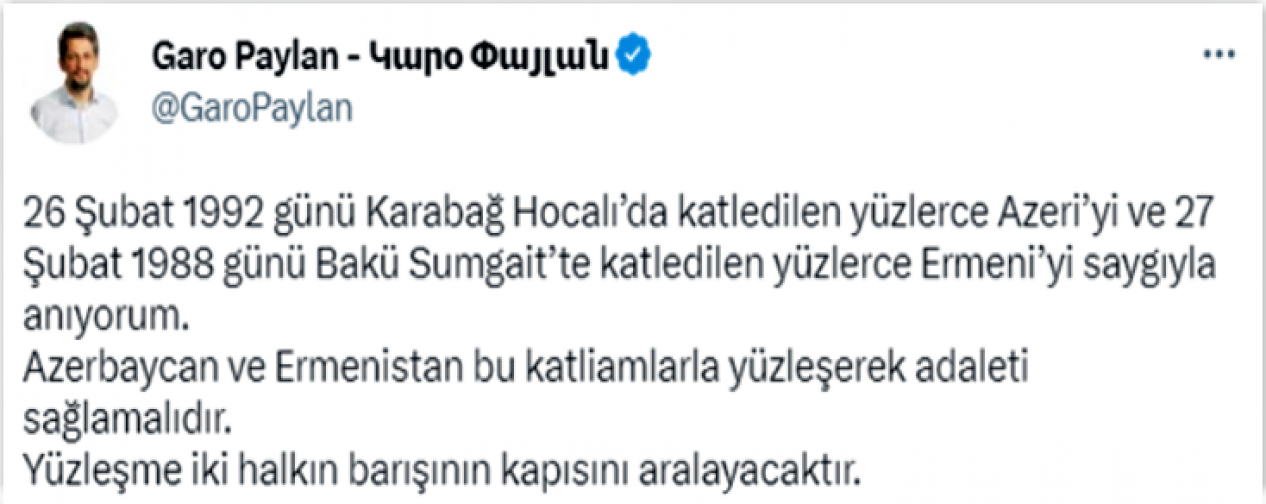 Garo Paylan’ın ‘‘Sumgayit pogromu’’yla ilgili iddialarını araştırdık