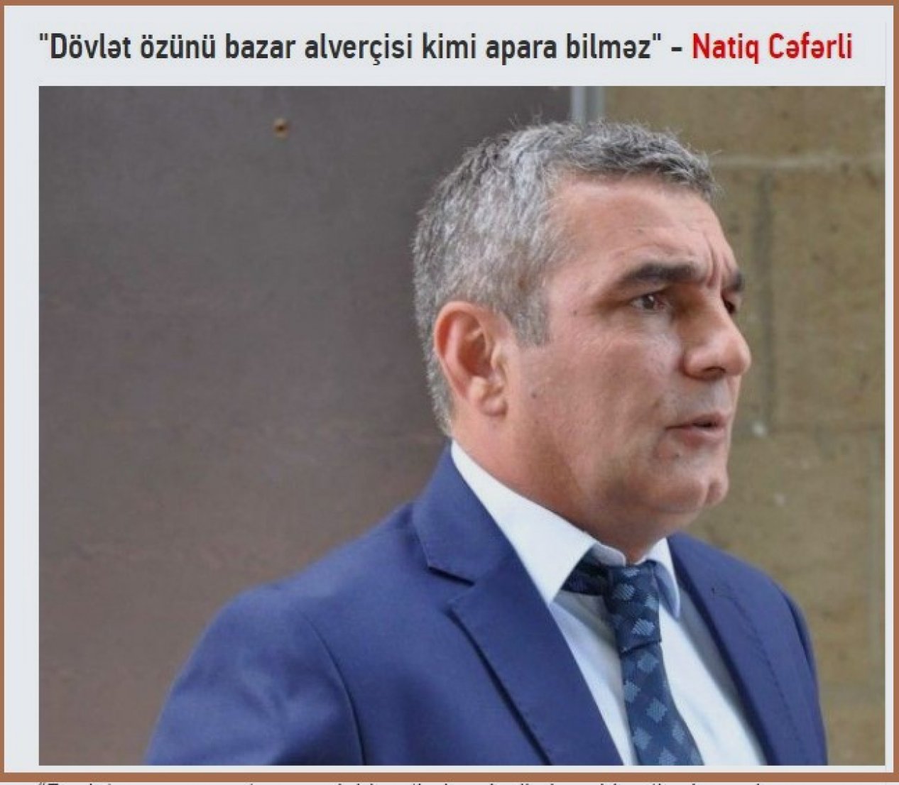 İqtisadçı özünü diletant kimi apararsa: Natiq Cəfərlinin rüsumların dərəcələrinin dəyişdirilməsinə dair şərhinin analizi