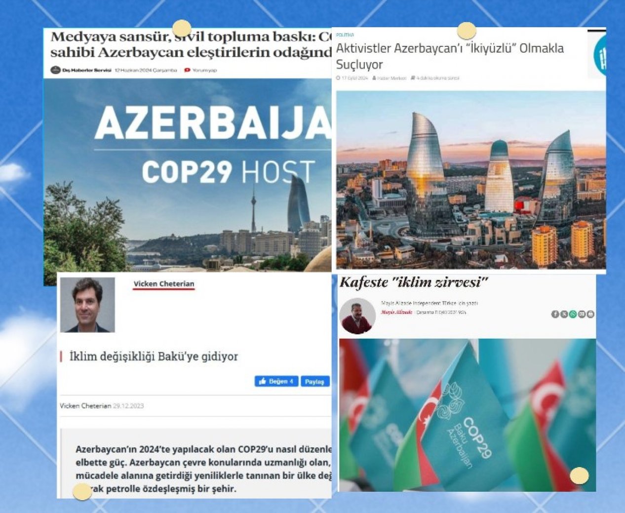 Azerbaycan’da gerçekleşecek olan COP29 ile ilgili Türkiye’de kimler olumsuz algı yaratıyor?!