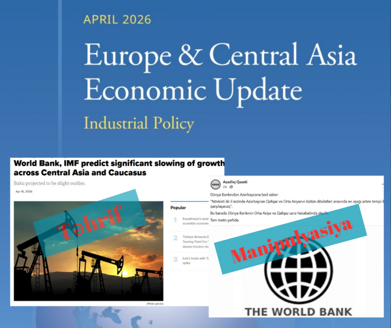 Cənubi Qafqazın iqtisadi proqnozları: Manipulyasiya və reallıq