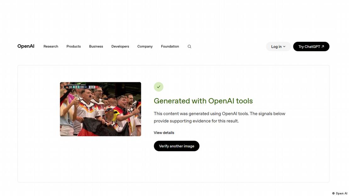 A search using OpenAI, the US-based organization behind ChatGPT, indicates that its tools were used to create the image of the Hitler lookalike