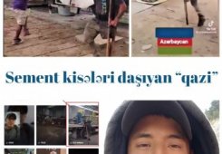 Sement kisələri daşıyan “qazi”nin videosunu araşdırdıq