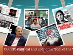 How does OCCRP blackmail states, organizations, and individuals?