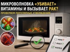 Микроволновка «убивает» витамины и вызывает рак? Проверяем популярные утверждения
