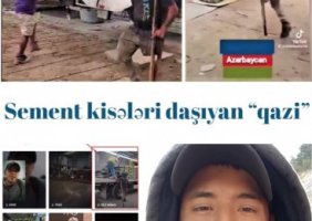 Sement kisələri daşıyan “qazi”nin videosunu araşdırdıq