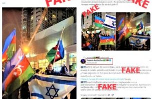 İranlıların və ermənilərin paylaşdıqları “Bakıda İsrailə dəstək aksiyası” fotoları saxtadır