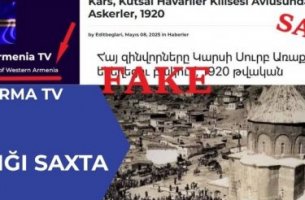 Ermənilərin qondarma TV kanalı və yaydıqları saxta fotonu araşdırdıq