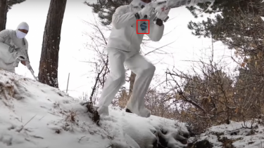 What is camouflage uniform of Armenian intelligence officers intended for?