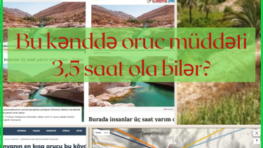 Bu kənddə oruc müddəti necə 3,5 saat ola bilər?