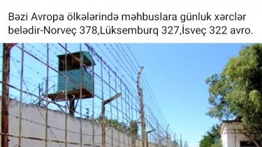 “Azadlıq” qəzetinin məhbuslara çəkilən gündəlik xərc iddiasını araşdırdıq