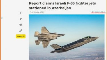 İranpərəst jurnalistlə Soros Fondunun saytının əsas mövzusu: Azərbaycanda İsrail qırıcıları xəbəri