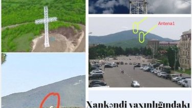 Ermənilərin beynəlxalq məhkəmədə növbəti saxta iddiası: Xankəndi yaxınlığındakı 50 metrlik “xaç abidə” sökülüb
