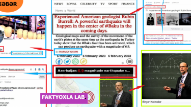 Who first spread news that there will be strong earthquake in Baku?