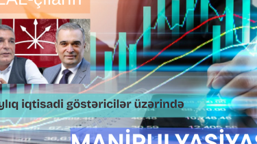 REAL-çıların 5 aylıq iqtisadi göstəricilər üzərində manipulyasiyası