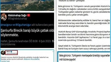 Allegations about overflow of water dams in quake area in Turkiye unfounded
