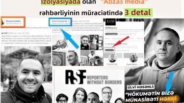 İzolyasiyada olan “Abzas media” rəhbərliyinin müraciətində 3 detal