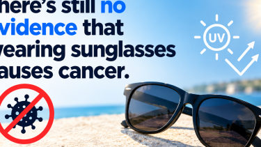 There’s still no evidence that wearing sunglasses causes cancer