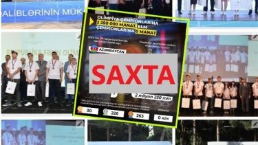 “Abzas media”nın saxtakarlığı: Olimpiya qaliblərinə milyonlarla pul, fənn olimpiadalarının qaliblərinə heç nə