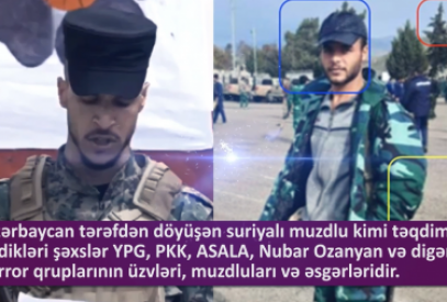 Ermənilərdən ağılasığmaz TƏXRİBAT: Erməni terrorçusu Azərbaycan tərəfindən döyüşən suriyalı muzdlu kimi necə təqdim edilib?