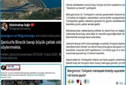 Allegations about overflow of water dams in quake area in Turkiye unfounded