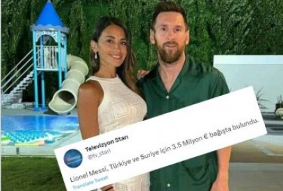 Messi Türkiyədəki zəlzələ qurbanlarına 3,5 mln avro pul köçürüb?