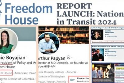 “Freedom House”un hesabatının Azərbaycanla bağlı hissəsində erməni izi