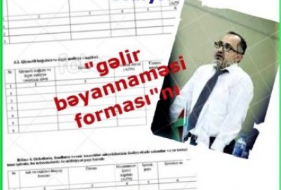 Əkrəm Həsənovun yeni gəlir bəyannaməsi forması haradan götürülüb?